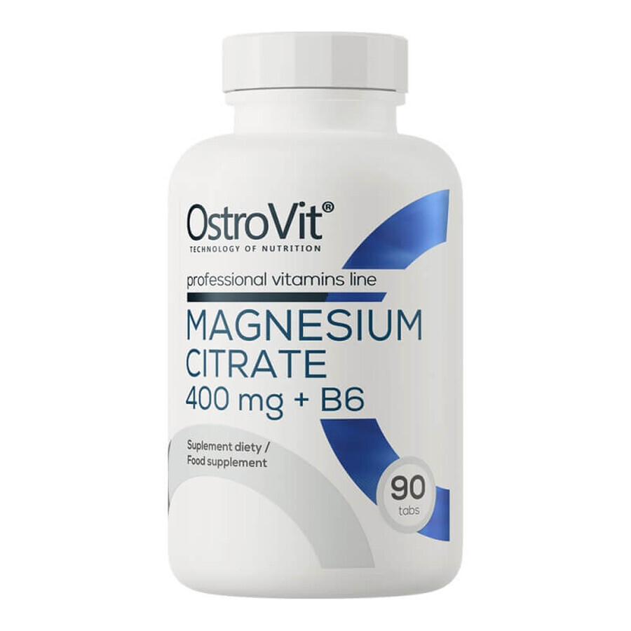 OstroVit Magnesio citrato 400 mg + B6, 90 compresse