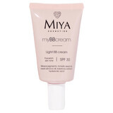 Miya myBBcream, BB cream leggera, colorito di porcellana, SPF30, 40 ml 