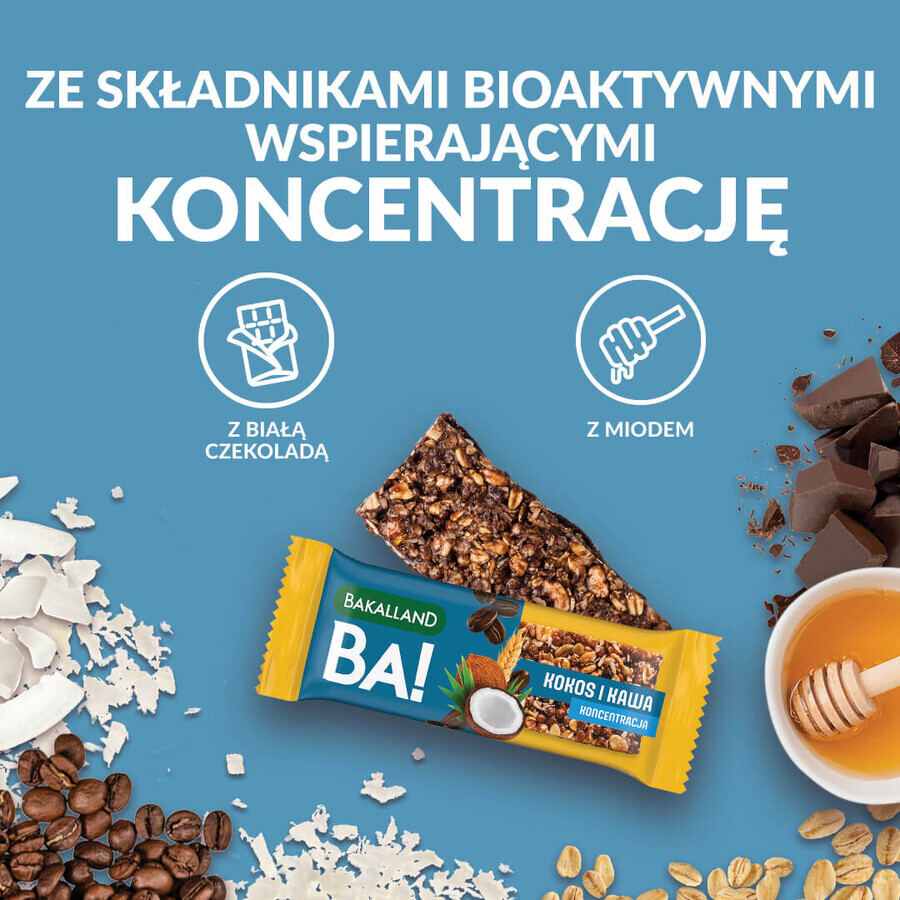 Bakalland BA! Graanreep, kokos en koffie, geconcentreerd, 35 g