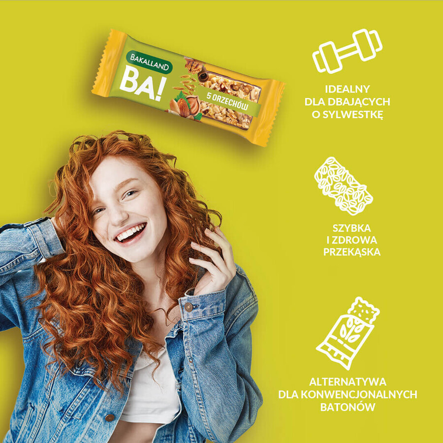 Bakalland BA! Graanreep, 5 noten, 40 g