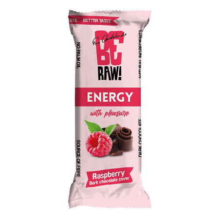 beRAW! Energy, energy bar, raspberry, dark chocolate, 40g