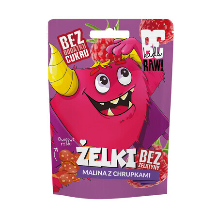 beRAW! Kids, jellies, raspberry with chips, no added sugar, 35 g