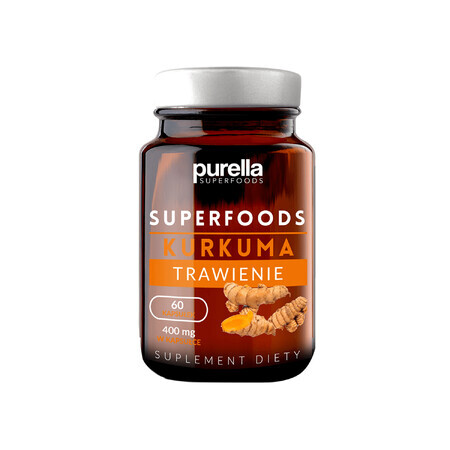 Purella Superfoods Kurkuma Spijsvertering, 60 capsules