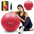 4Fizjo, Anti-Burst-Gymnastikball, rot, 55 cm