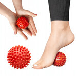 4Fizjo, massagebal met stekels, rood, 7 cm