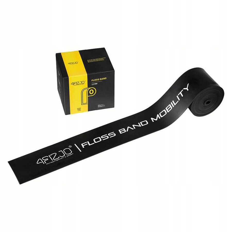 4Fizjo Floss Band, rehabilitation band, black, 1.5 mm