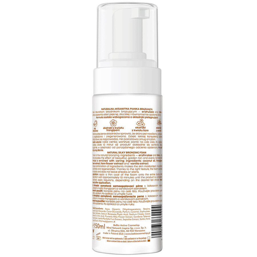 beBIO Ewa Chodakowska, natuurlijk bronzend schuim, 150 ml