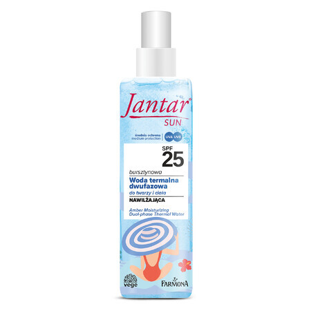 Farmona Jantar Sun, bifasisch amber thermaal water, voor gezicht en lichaam, hydraterend, 200 ml