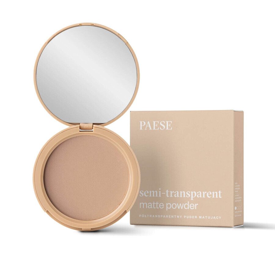 Paese, poudre matifiante semi-transparente, 5A naturel, 9 g