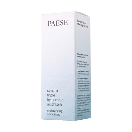 Paese, hydraterend serum met drievoudig hyaluronzuur 1.5%, 30 ml