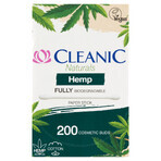 Cleanic Naturals Hemp, coton-tiges avec coton et huile de chanvre, 200 pièces