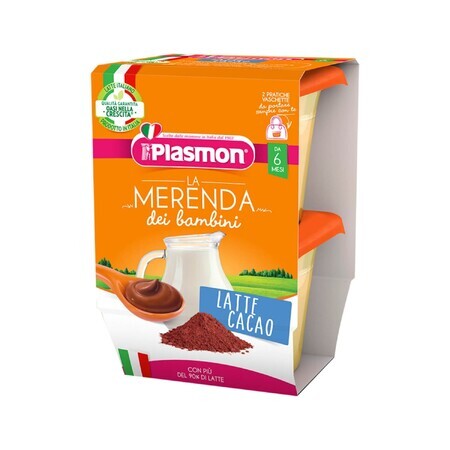 Plasmon Melk dessert, biscuit, na 6 maanden, 2 x 120 g