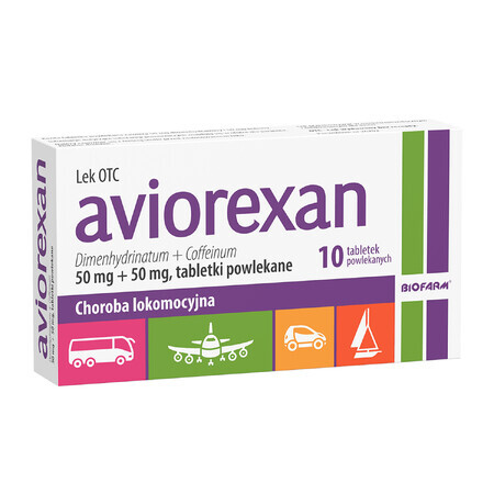 Aviorexan 50 mg + 50 mg, 10 filmomhulde tabletten