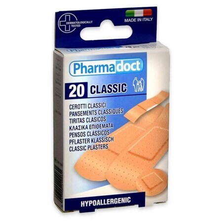 Patchs classiques, 20 pièces, Pharmadoct