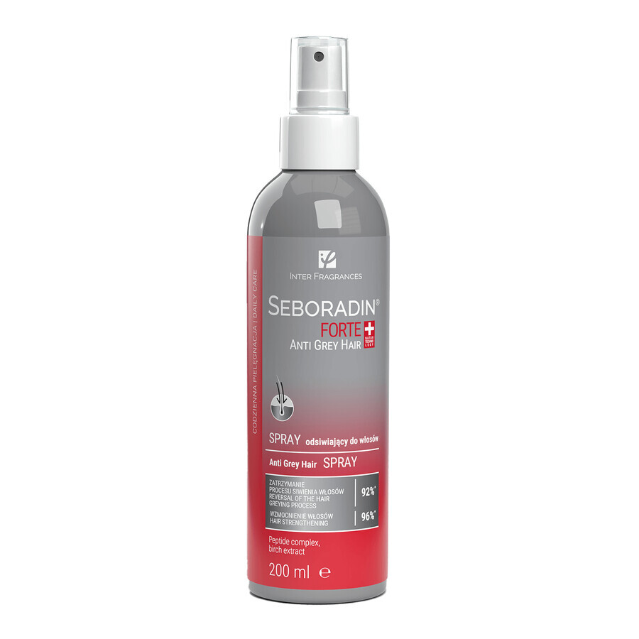 Seboradin Forte, Anti Grey Hair, spray de descuamare pentru păr, 200 ml