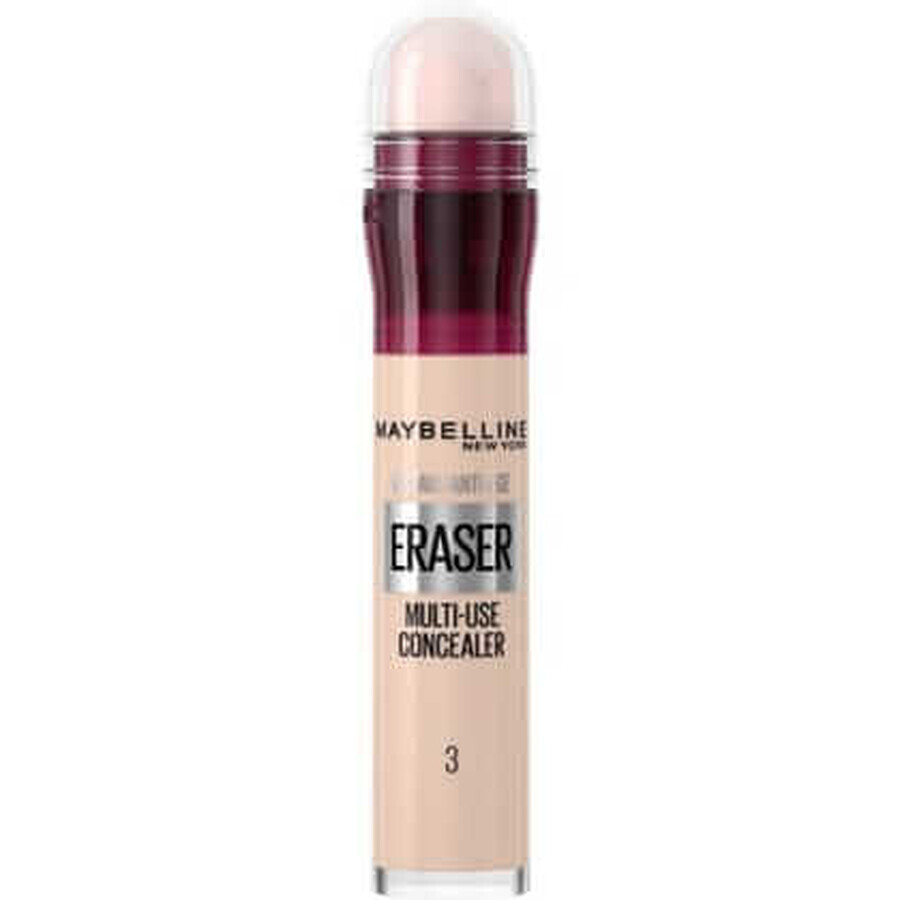 Maybelline Instant Eraser, multifunctionele concealer voor het gezicht, 03 Fair, 6.8 ml