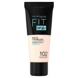 Maybelline Fit Me! Matte en Poreless, matterende foundation, Nr. 102, Fair Ivory, 30 ml