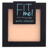 Maybelline Fit Me! Mat en Poreless, matterend poeder, Nr. 104, Zacht Ivoor, 9 g