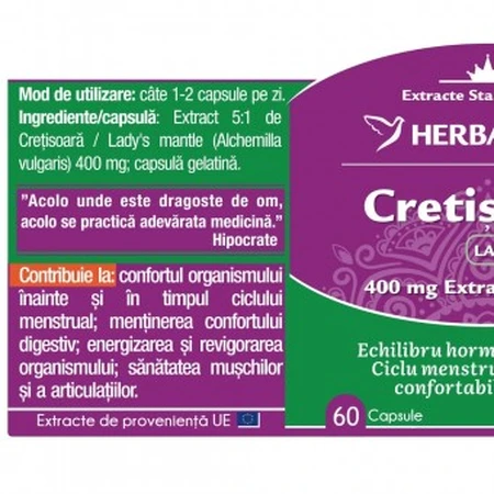Herbagetica Cretisoara Manto De Dama x 60cps