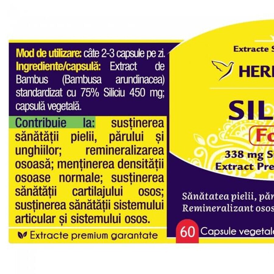 Herbagetica Siliciu Forte x 60 stuks