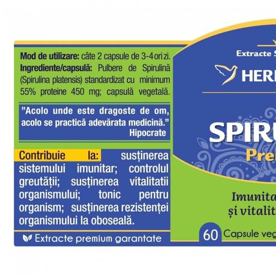 Herbagetica Spirulina x 60 stuks