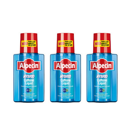 Alpecin Hybrid Cafeïne, 3x200 ml, Dr. Kurt Wolf