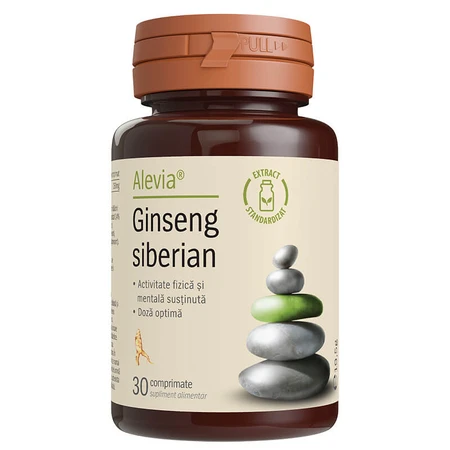 Siberische ginseng, 30 plantaardige capsules, Alevia