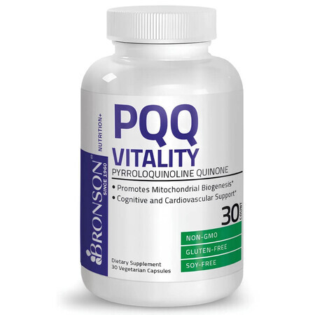 PQQ Vitality, 20 mg, 30 gélules, Bronson Laboratories