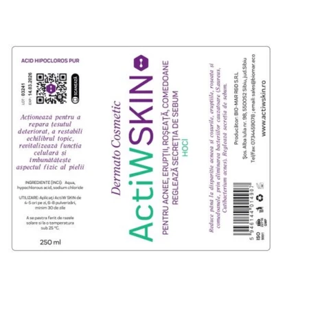 Small anti-acne treatment package, ActiW SKIN