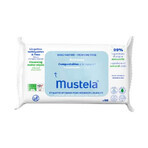 Wet cleaning wipes with water, 60 pieces, Mustela