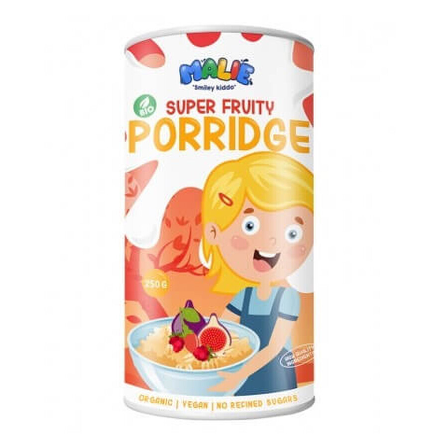 Porridge cu super fructe Malie, 250 grame, Turtle SPRL