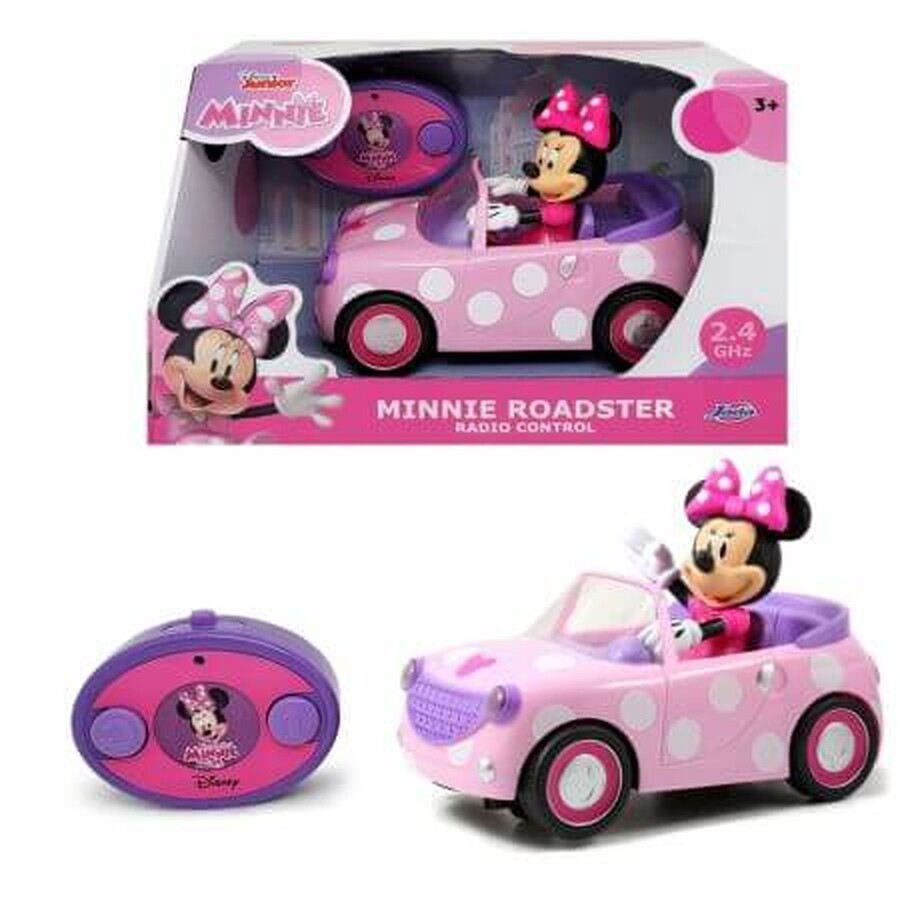 Minnie Roadster speelgoedauto, 19 cm, +3 jaar, Jada