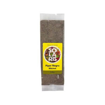 Gemalen zwarte peper, 40 g, Solaris