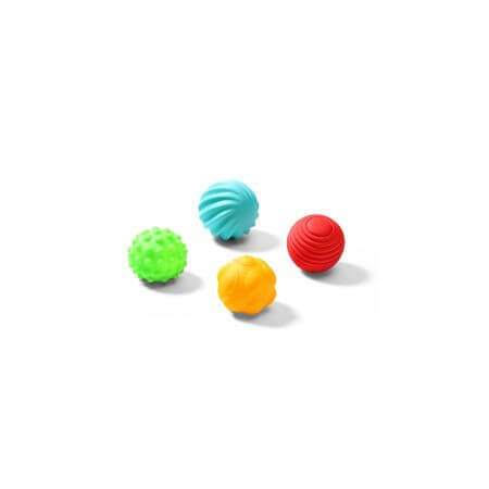 Sensory ball set, 4 stuks, + 6 maanden, Babyono