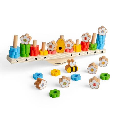 Balance-Spiel Bee Balance, + 3 Jahre, Big Jigs