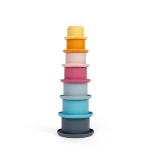 Set de vasos apilables de silicona, + 1 año, Big Jigs