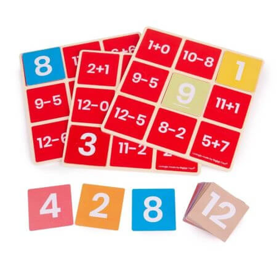 Wiskunde Bingo optellen en aftrekken, + 3 jaar, Big Jigs