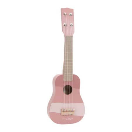 Instrument de musique guitare en bois, rose, + 3 ans, Little Dutch