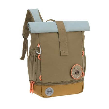 Mini-Rolltop-Rucksack, Olive, Laessig