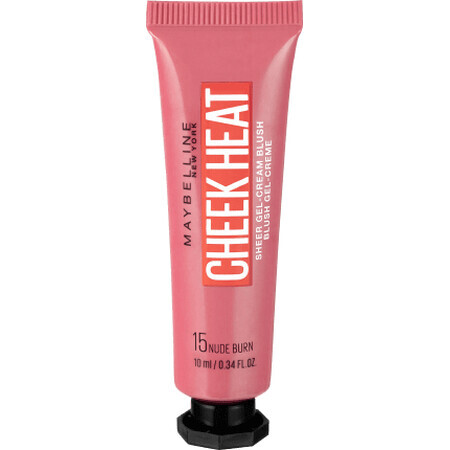 Maybelline New York Cheek Heat Blush 15 Nude Burn, 10 ml