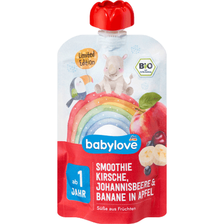 Babylove Smoothie (pomme, banane, cerise, groseille), 100 g