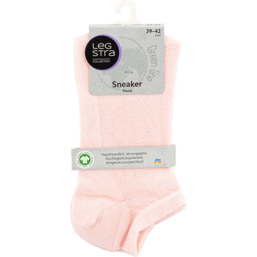 Legstra Kurze Socken für Turnschuhe schattiert rosa Größe 39-42, 1 Stück