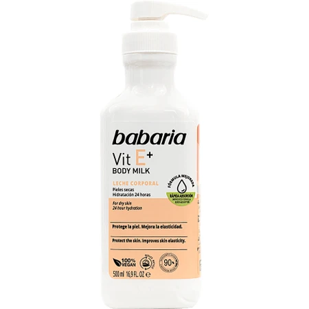Babaria Bodymilk met vitamine E, 500 ml
