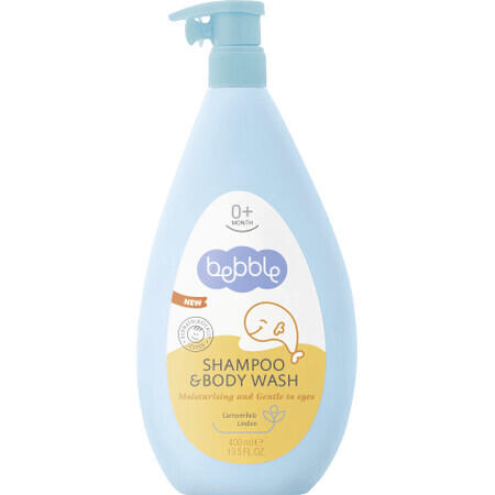 Shampooing et gel douche pour bébés bebble, 400 ml