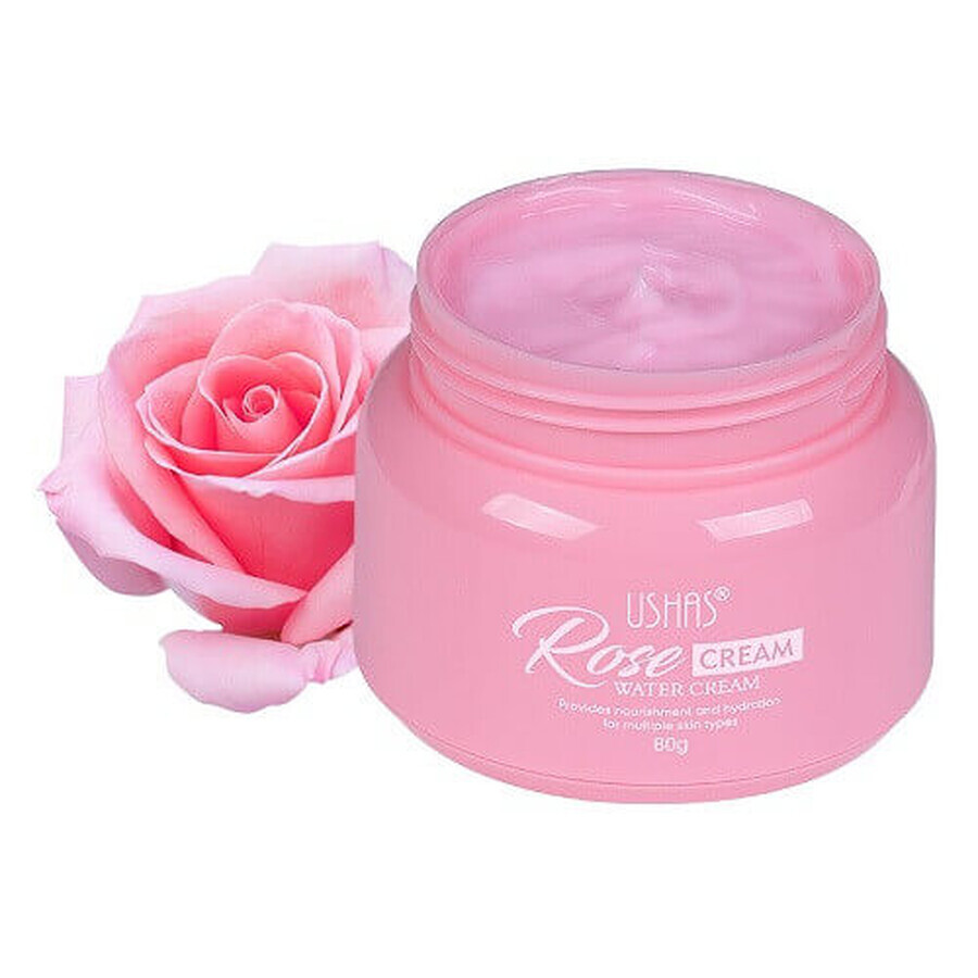 Maschera idratante riparatrice per il viso, Ushas, Rose, 80 g