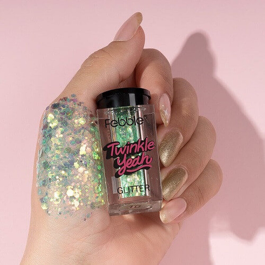 Polvere glitterata per occhi e labbra, Febble, Twinkle Yeah, 10