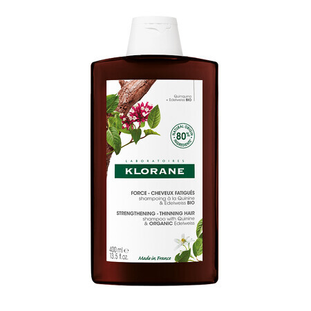 Shampooing bio à la quinine et à la fleur de chou, 400ml, Klorane