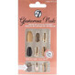 Set van 24 kunstnagels, W7, Glamorous Nails, Jingle Jungle, inclusief lijm