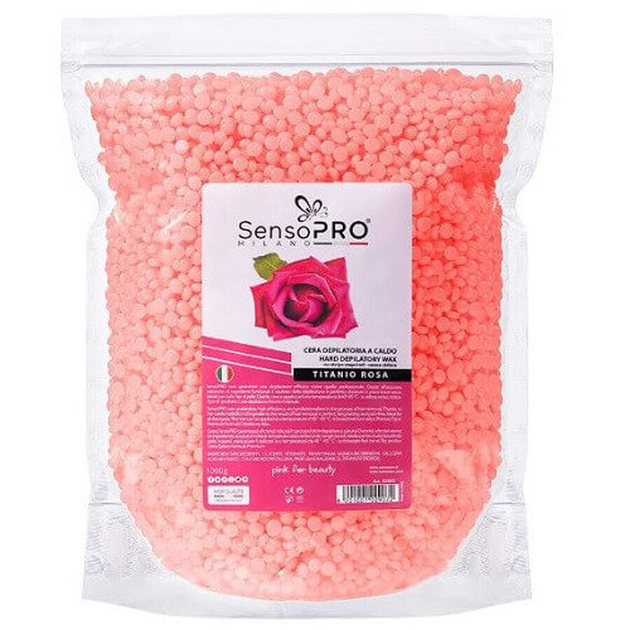 Elastische ontharingswas, korrels, SensoPro, roos, 1000 g