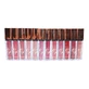 Set de 12 barras de labios líquidas mate con efecto lupa, Mary Matte, Fashion Nude Waterproof, Long Lasting
